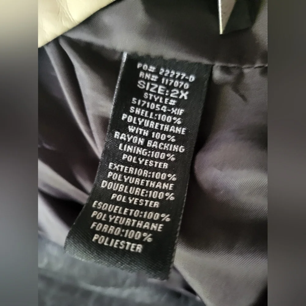 THERAPY Beige Jacket Winter Faux Leather Lined Comfy 2x Plus - Picture 10 of 14